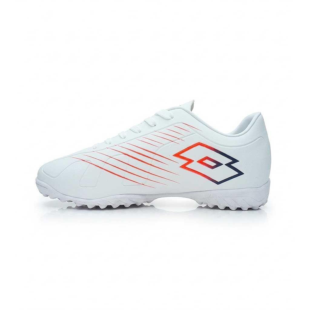 Zapato Baby Fútbol Niño Lotto Fiore Jr Turf Blanco Rojo-1