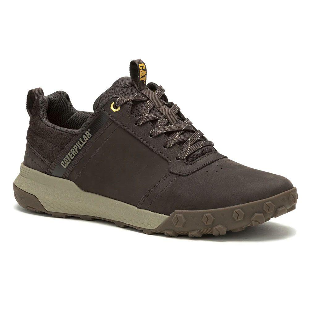 Zapatilla Cuero CAT Hombre Hex Ready Lo Café-2