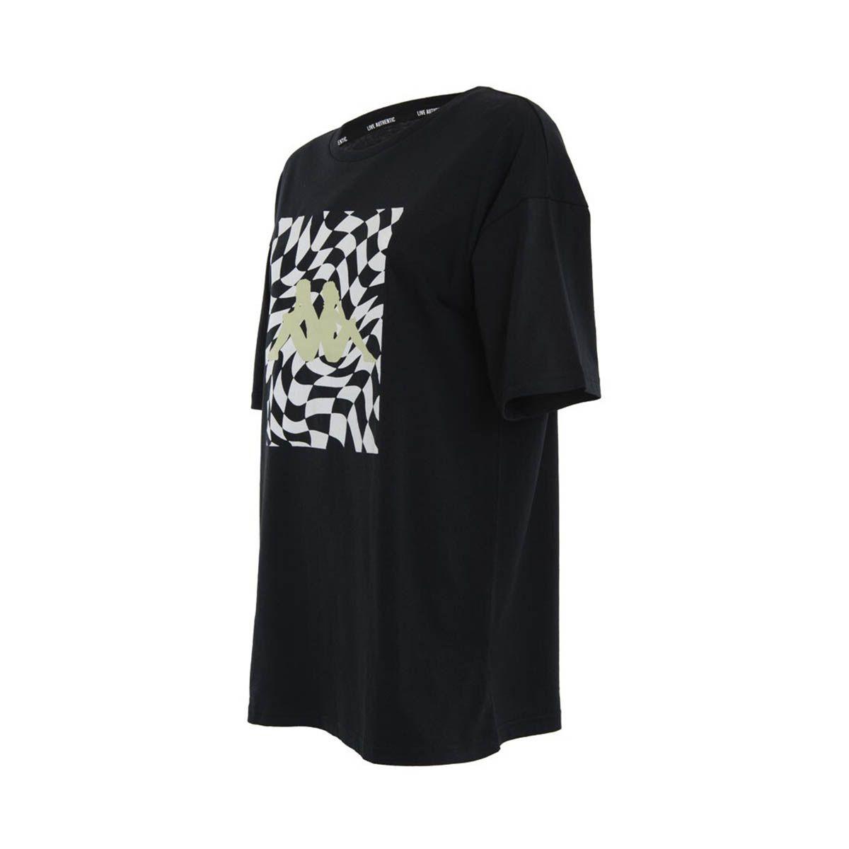 Polera Mujer Kappa Negro Deportiva Confort-2