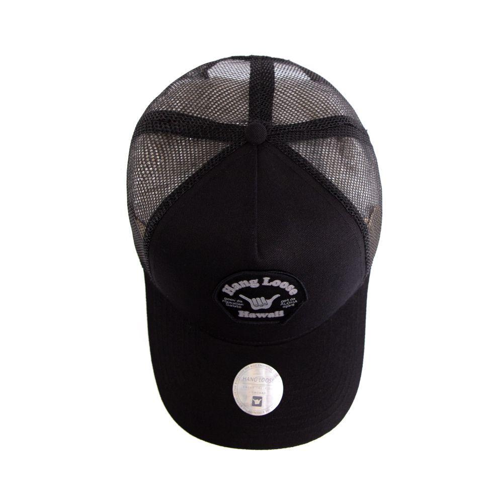 Gorro Trucker Negro Con Parche Hang Loose-3