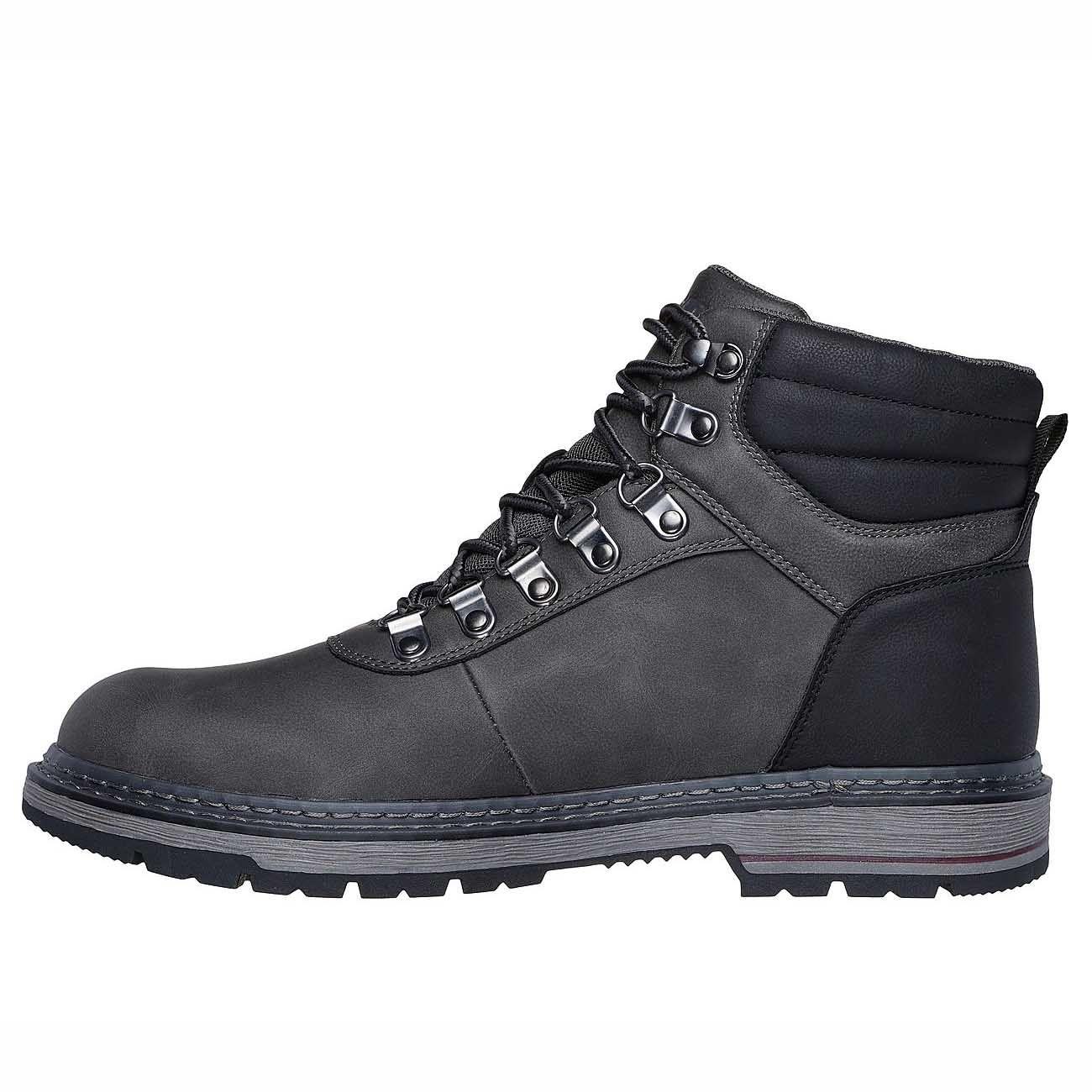 Botín Waterproof Hombre Skechers Relaxed Fit Corado - Jaxx Gris 205232-CHAR-1
