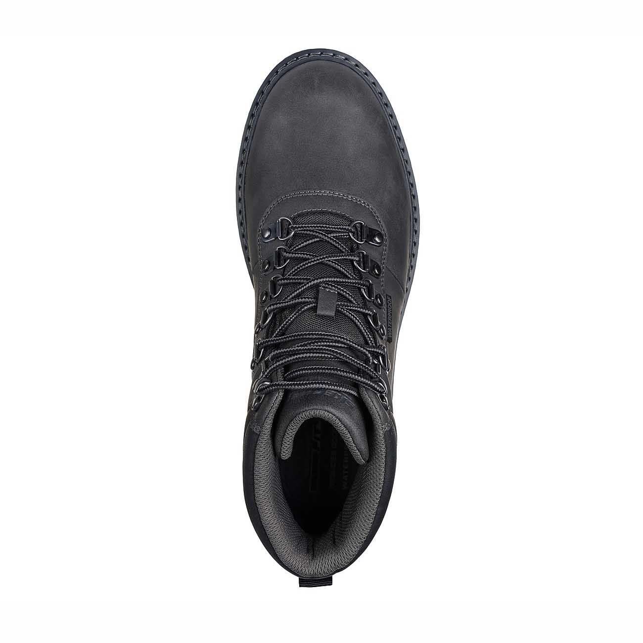 Botín Waterproof Hombre Skechers Relaxed Fit Corado - Jaxx Gris 205232-CHAR-3