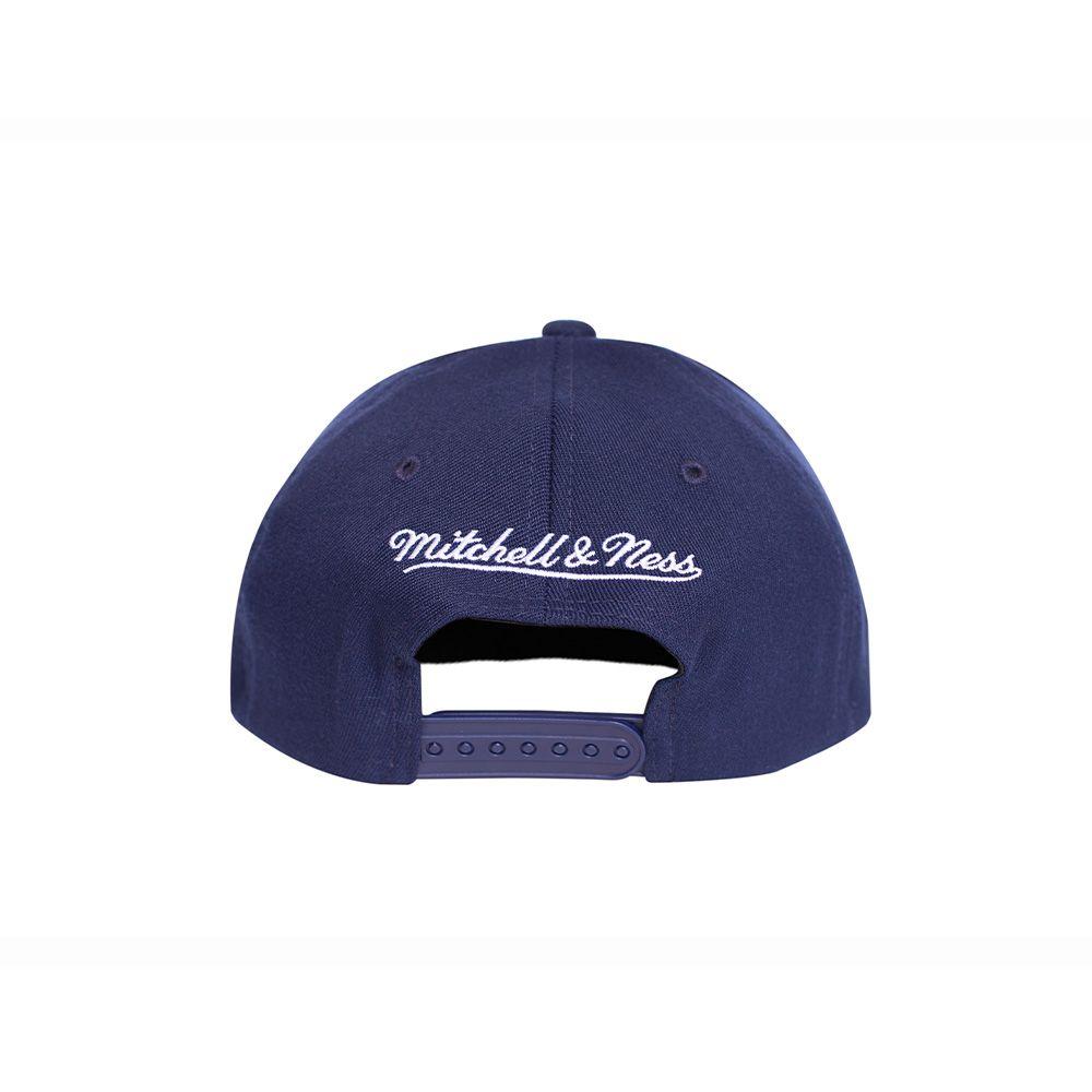 Gorro Snapback New Jersey Nets Visera Curva Azul Mitchell and Ness-1
