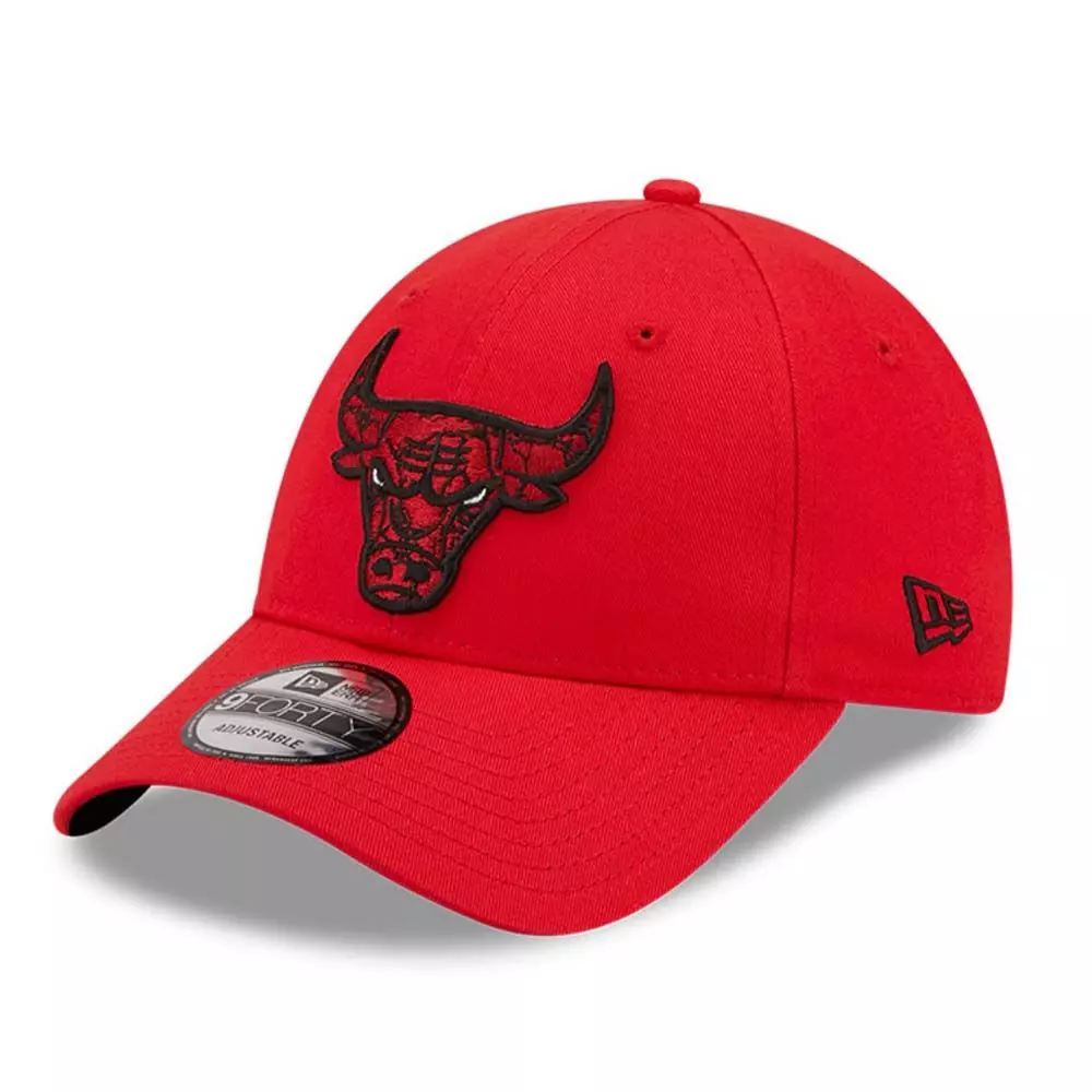 Jockey Gorra New Era Marble Infill 9FORTY Chicago Bulls Red-2