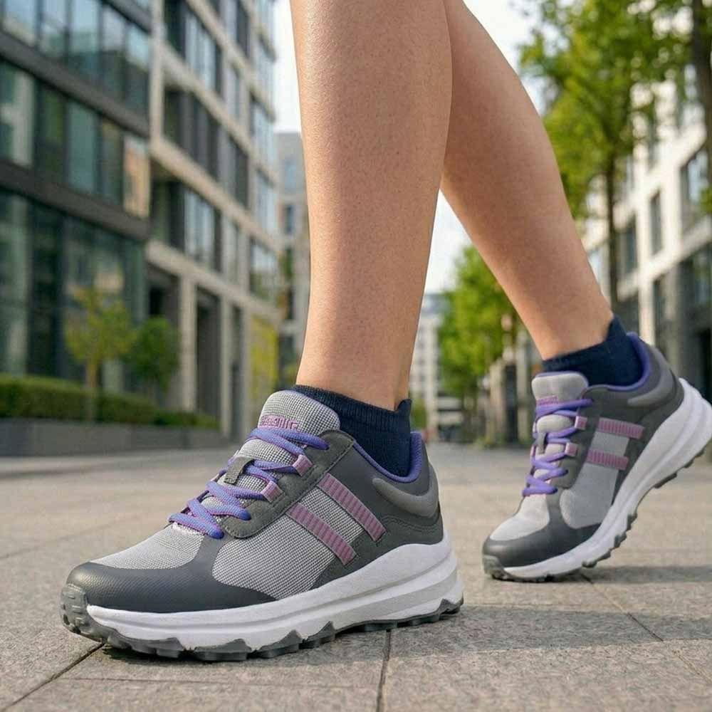 Zapatillas Outdoor Spalding Mujer Trail ZFT2006 Gris-4