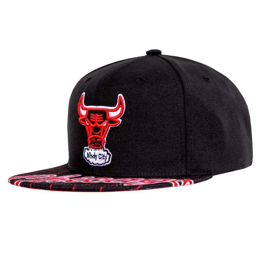 Gorro Chicago Bulls Plane Negro Mitchell and Ness-2