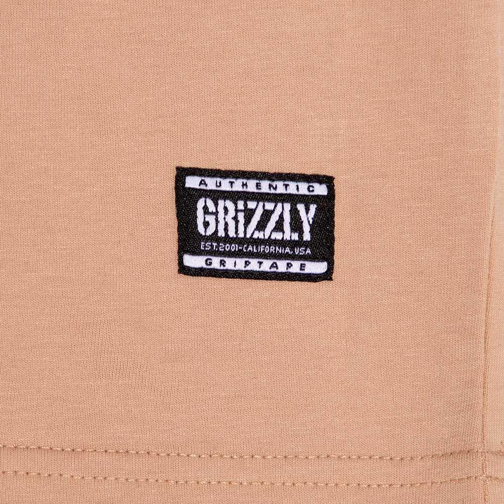 Polera Hombre Grizzly Griptape Embroidered Og Bear Café Mocca-2