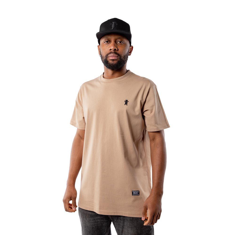 Polera Hombre Grizzly Griptape Embroidered OG Bear Beige-4