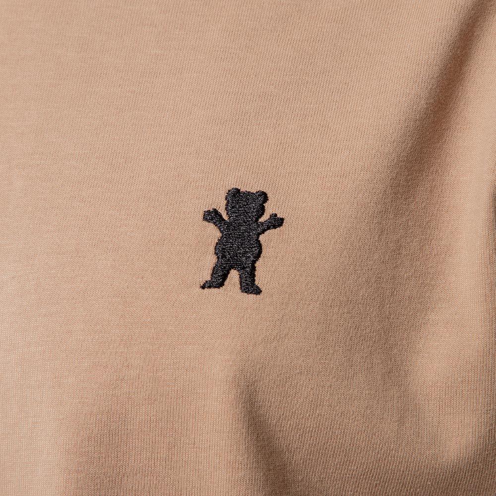 Polera Hombre Grizzly Griptape Embroidered OG Bear Beige-5
