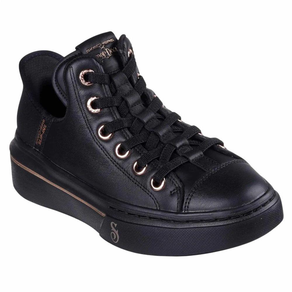 Zapatillas Urbanas Mujer Skechers x Snoop One Og Leather Slip-ins Negro 186001-BBK-2