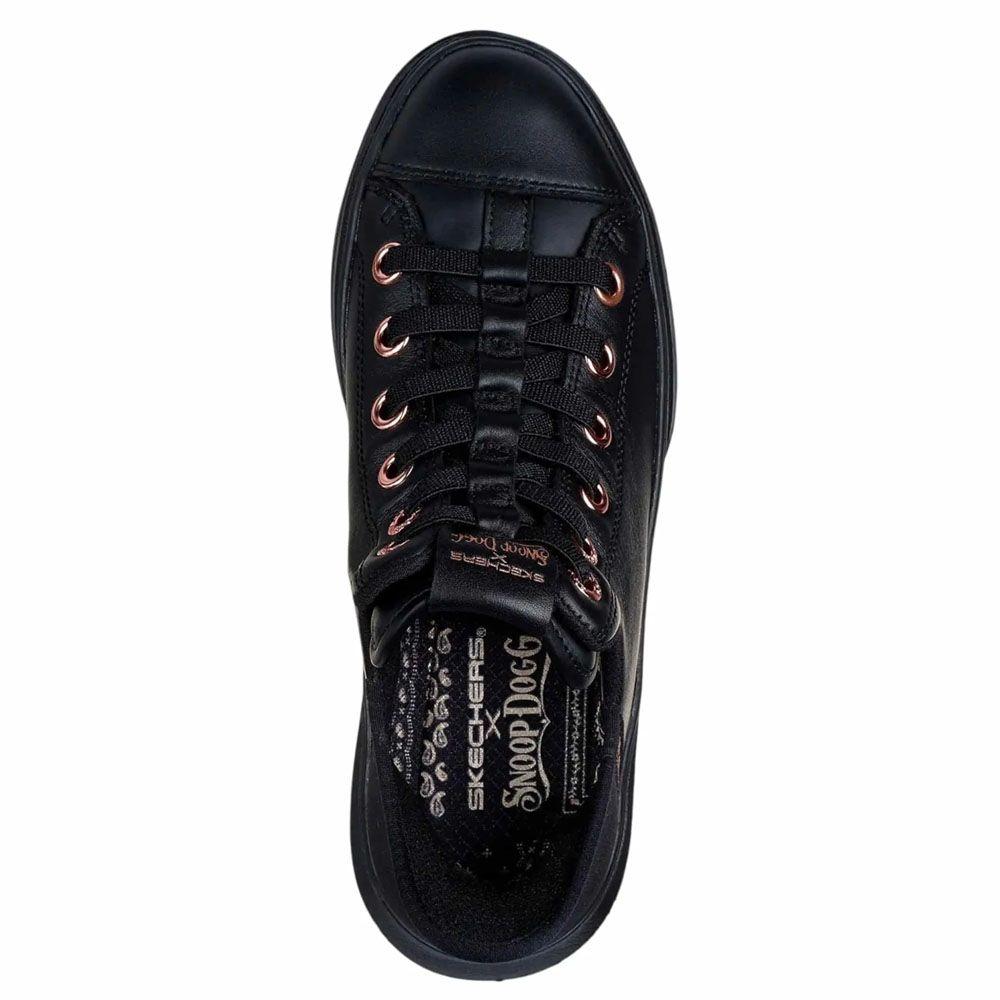 Zapatillas Urbanas Mujer Skechers x Snoop One Og Leather Slip-ins Negro 186001-BBK-3