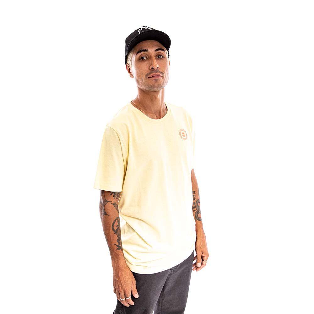 Polera Manga Corta Wheels Hombre Amarillo 2023 Spitfire-2