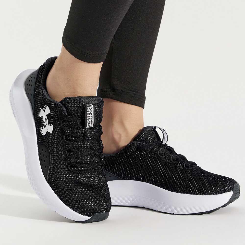 Zapatilla Running Mujer Under Armour Surge 4 Negro-1