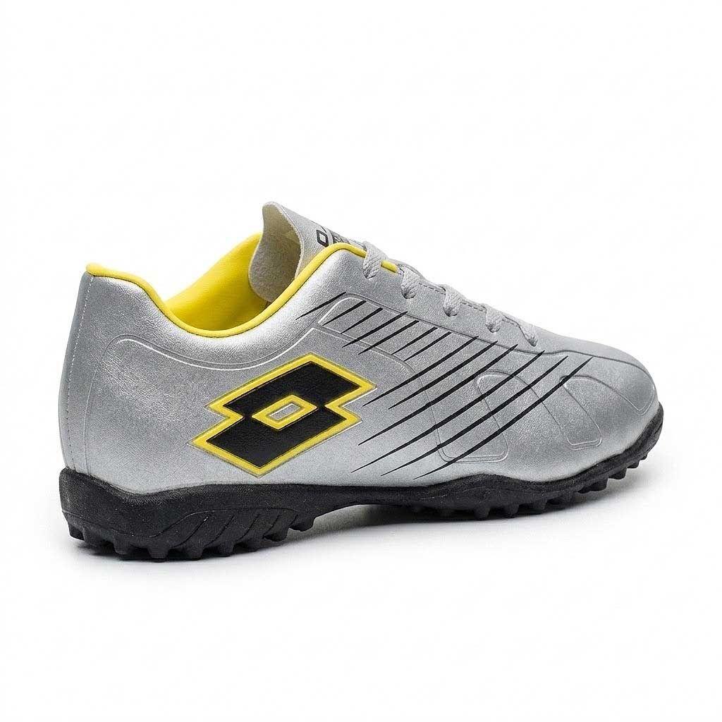 Zapato Baby Fútbol Juvenil Lotto Fiore Jr TF Plateado-3