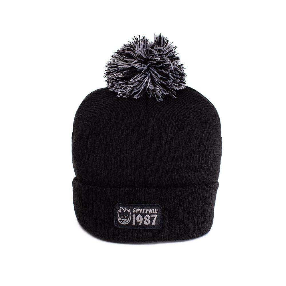 Gorro Beanie Para Hombre 360° 1987 Negro Spitfire-0