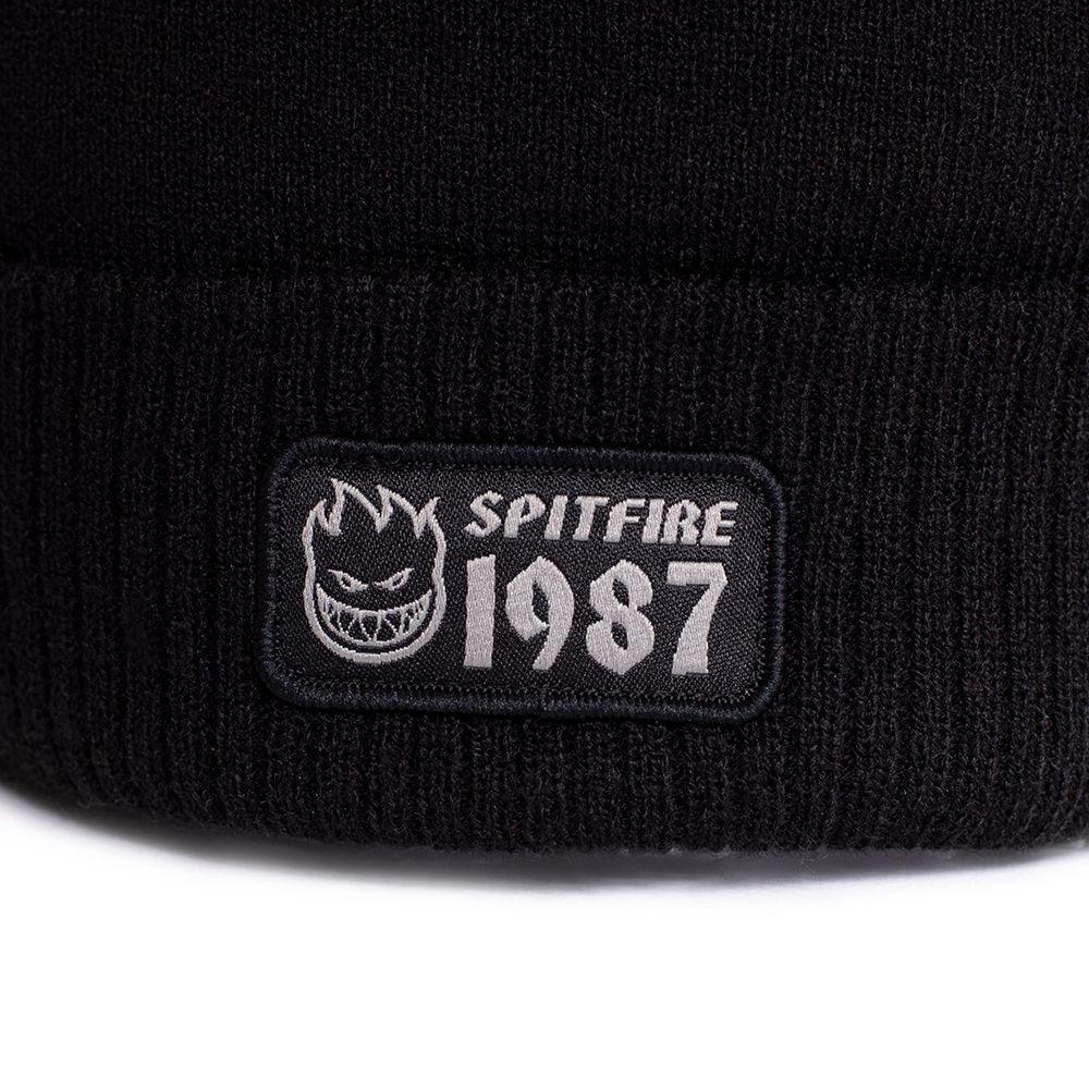 Gorro Beanie Para Hombre 360° 1987 Negro Spitfire-4