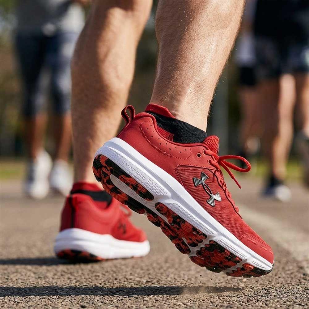 Zapatillas Running Hombre Under Armour Charged Assert 10 Rojo-2