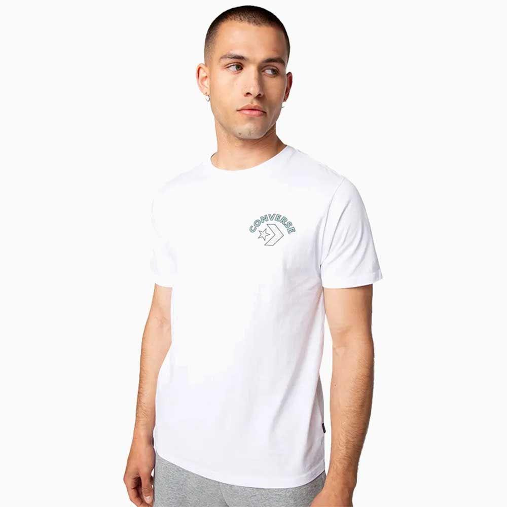 Polera Manga Corta Blanco Art of Utility Topo Converse-0