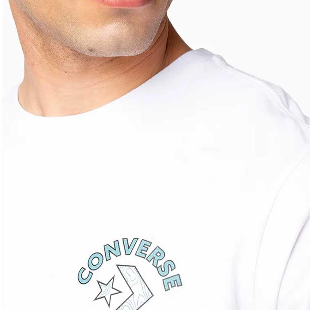 Polera Manga Corta Blanco Art of Utility Topo Converse-2