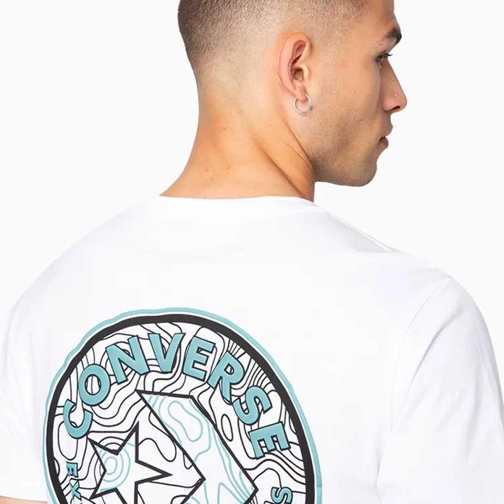 Polera Manga Corta Blanco Art of Utility Topo Converse-3