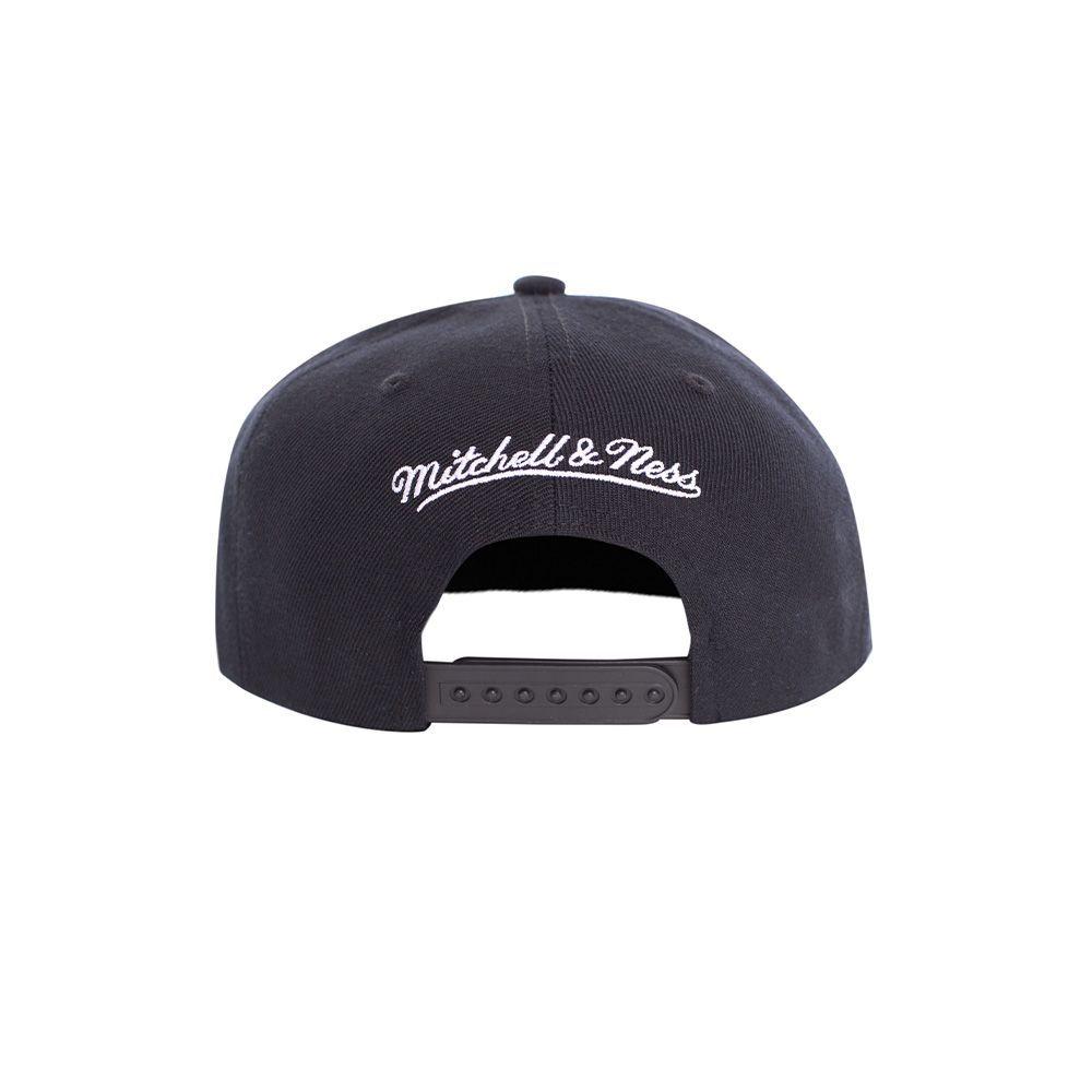 Gorro Jockey Brooklyn Nets Negro Gris Mitchell and Ness-1