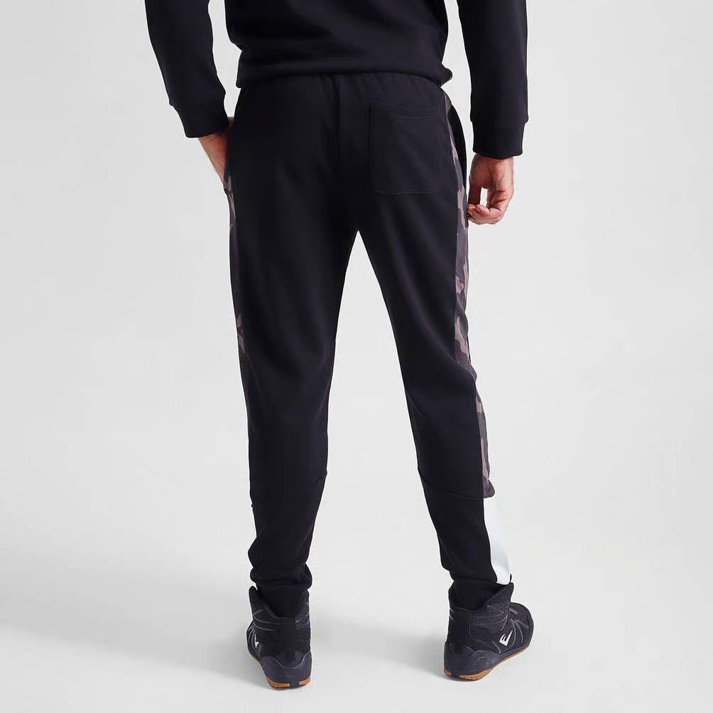 Jogger Hombre Camo Negro Terry Everlast Crochet-1