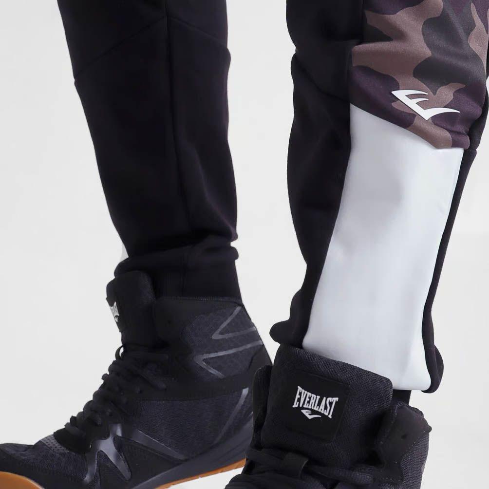 Jogger Hombre Camo Negro Terry Everlast Crochet-3