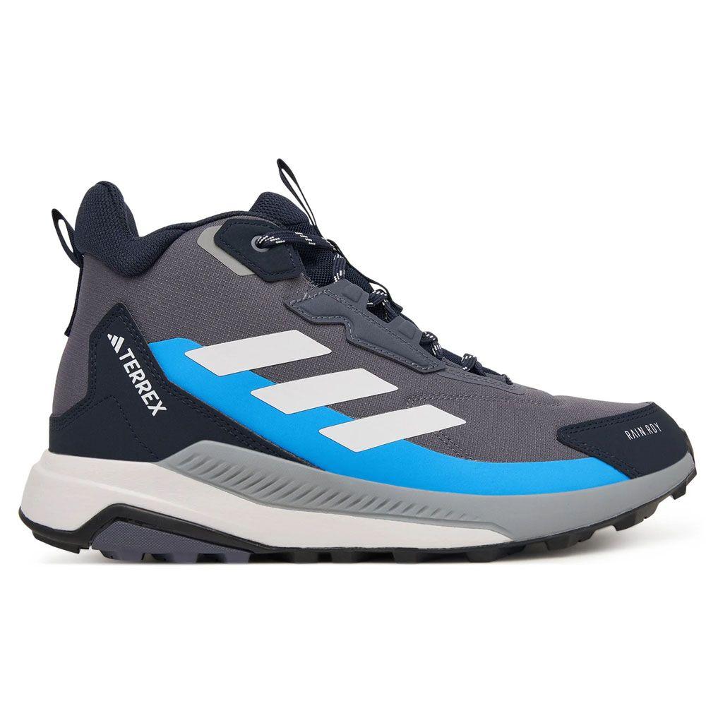 Zapatos Terrex Adidas Senderismo Anylander Mid Rain Gris Azul-0