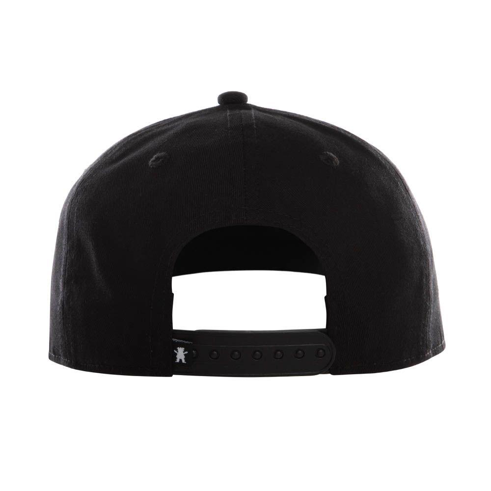 Jockey Negro Grizzly SmoothScript Snapback Raised Embroidery-3