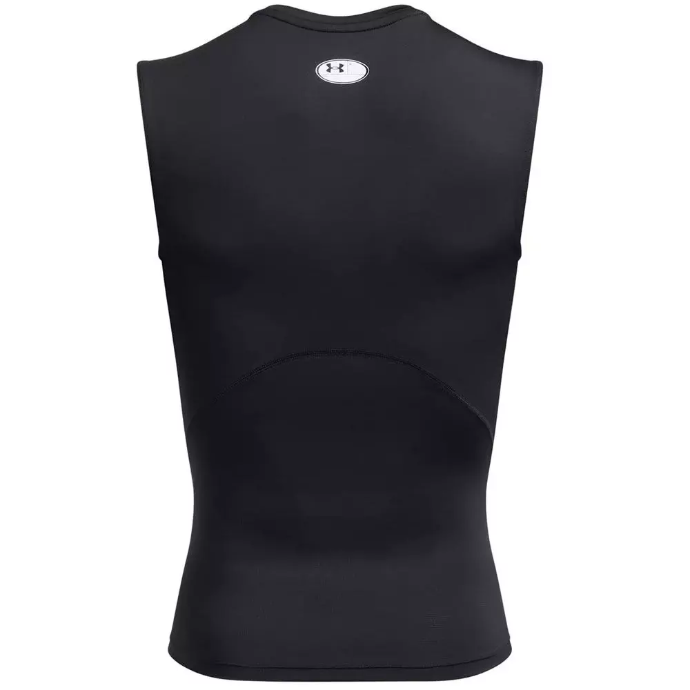 Primera Capa sin Mangas HeatGear Under Armour Negro-3