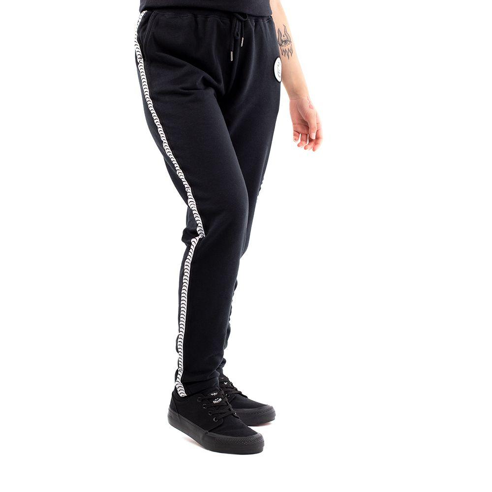 Jogger Mujer Side Lines Spitfire Negro-1