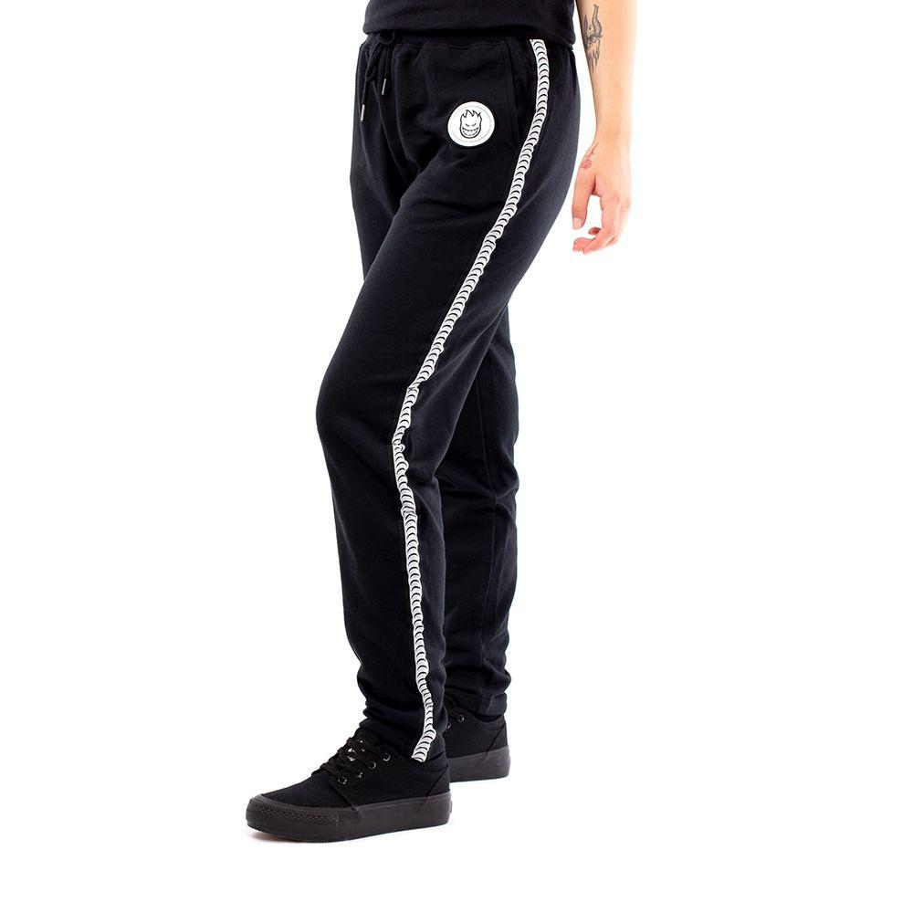 Jogger Mujer Side Lines Spitfire Negro-2