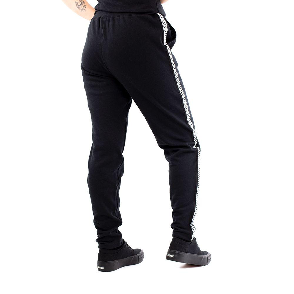 Jogger Mujer Side Lines Spitfire Negro-3