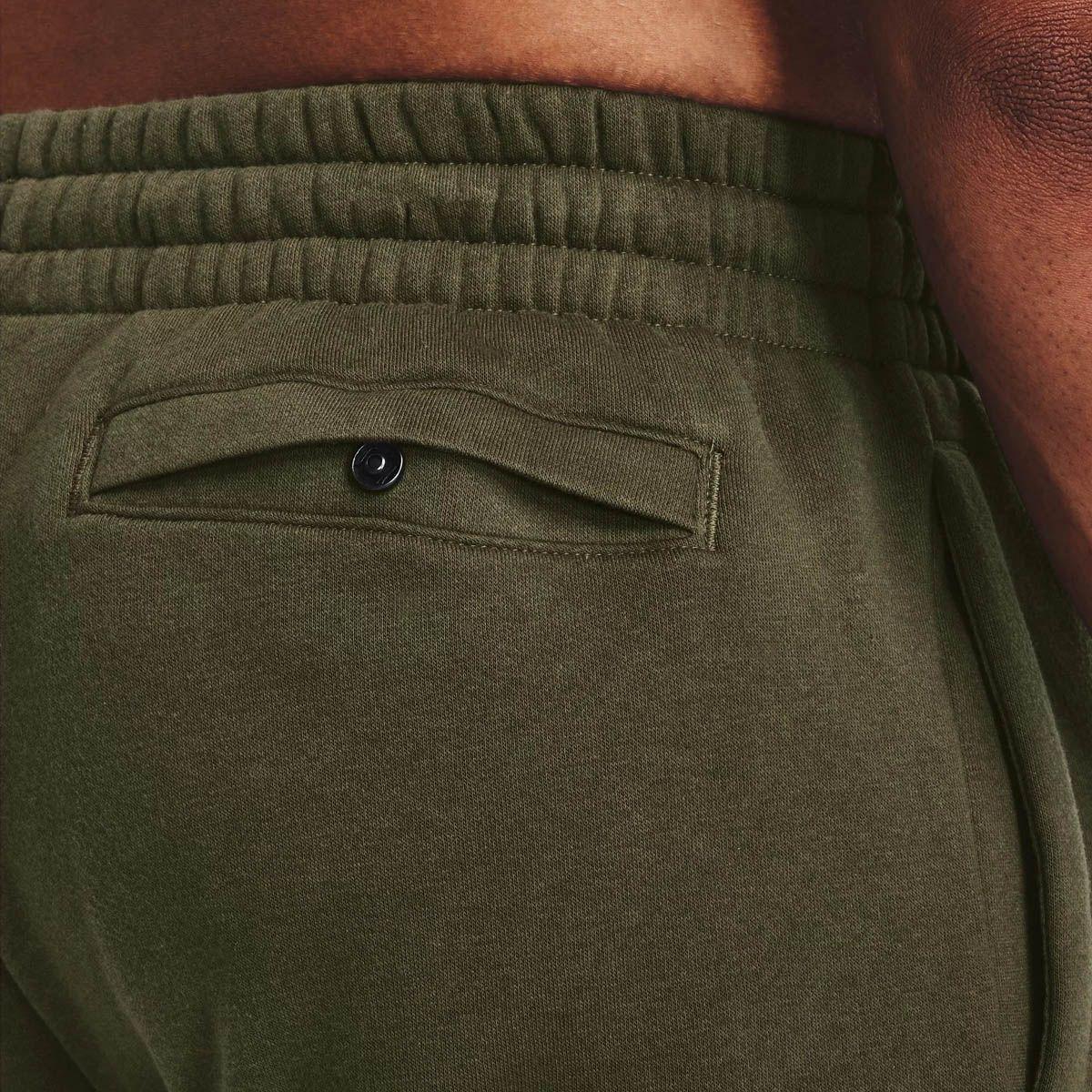 Short Rival Fleece Hombre Verde Under Armour-5