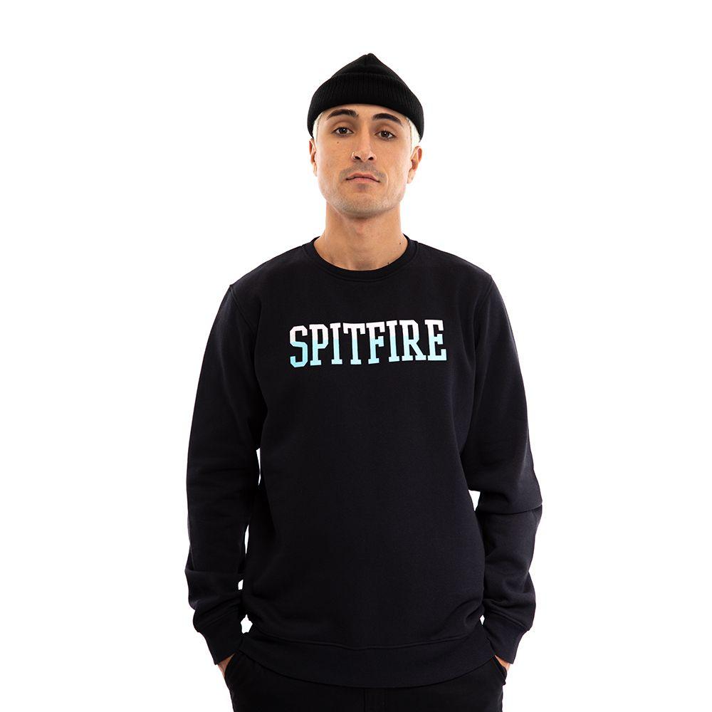 Polerón Cuello Redondo de Stripe To Burn Negro Spitfire-0