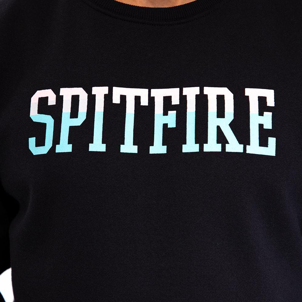 Polerón Cuello Redondo de Stripe To Burn Negro Spitfire-5