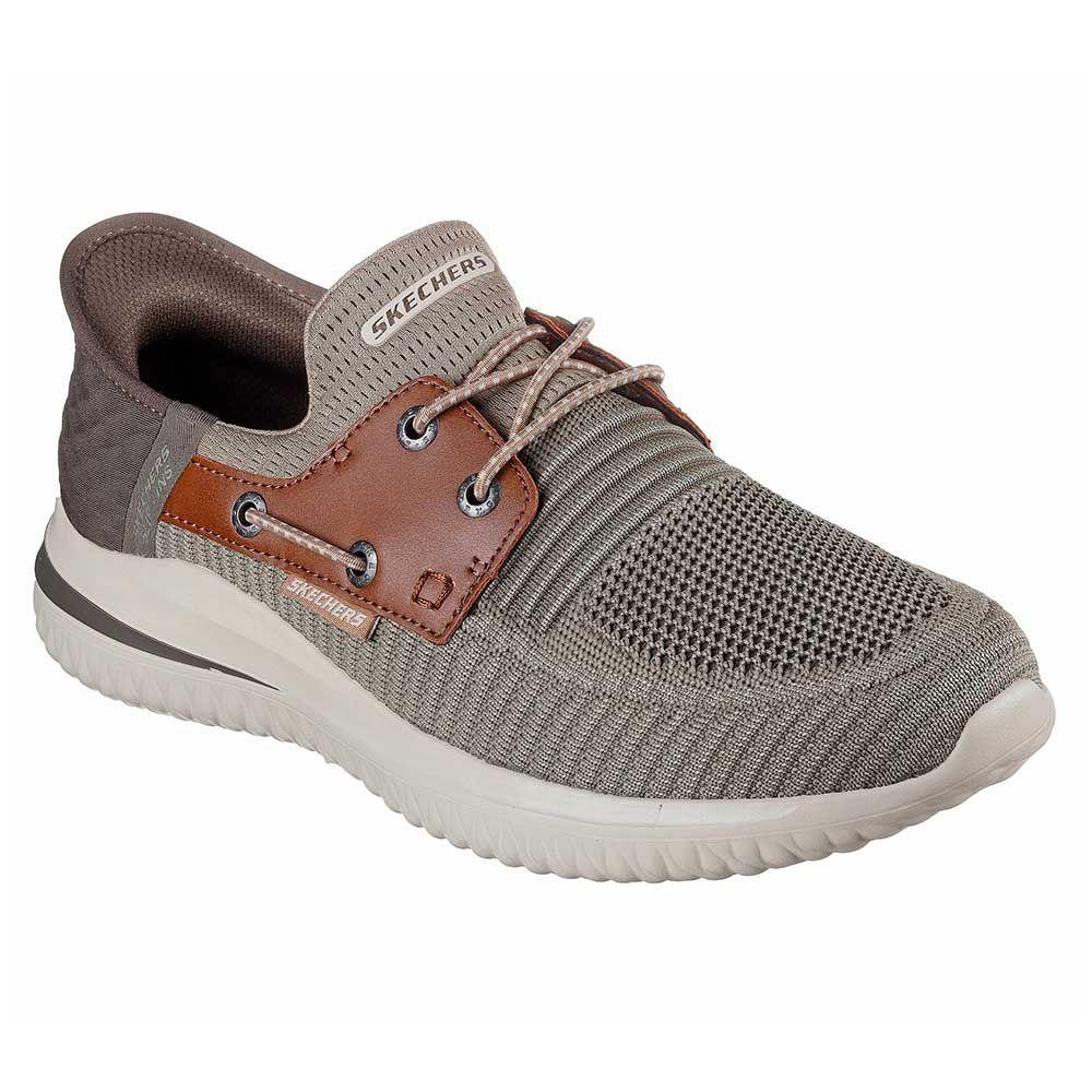 Zapatillas Urbanas Skechers Hombre Delson 3.0 Roth Cafe 210606-4