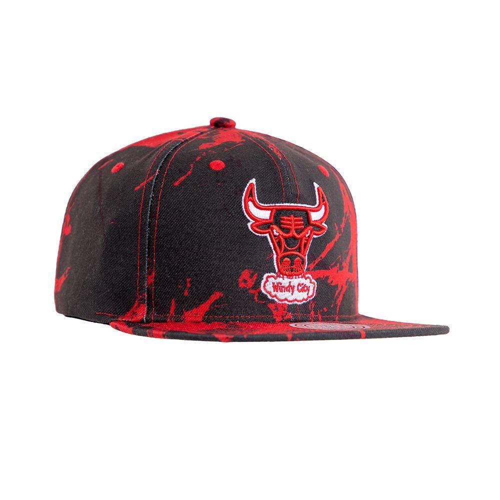 Gorro Chicago Bulls Windy Negro Mitchell and Ness-1