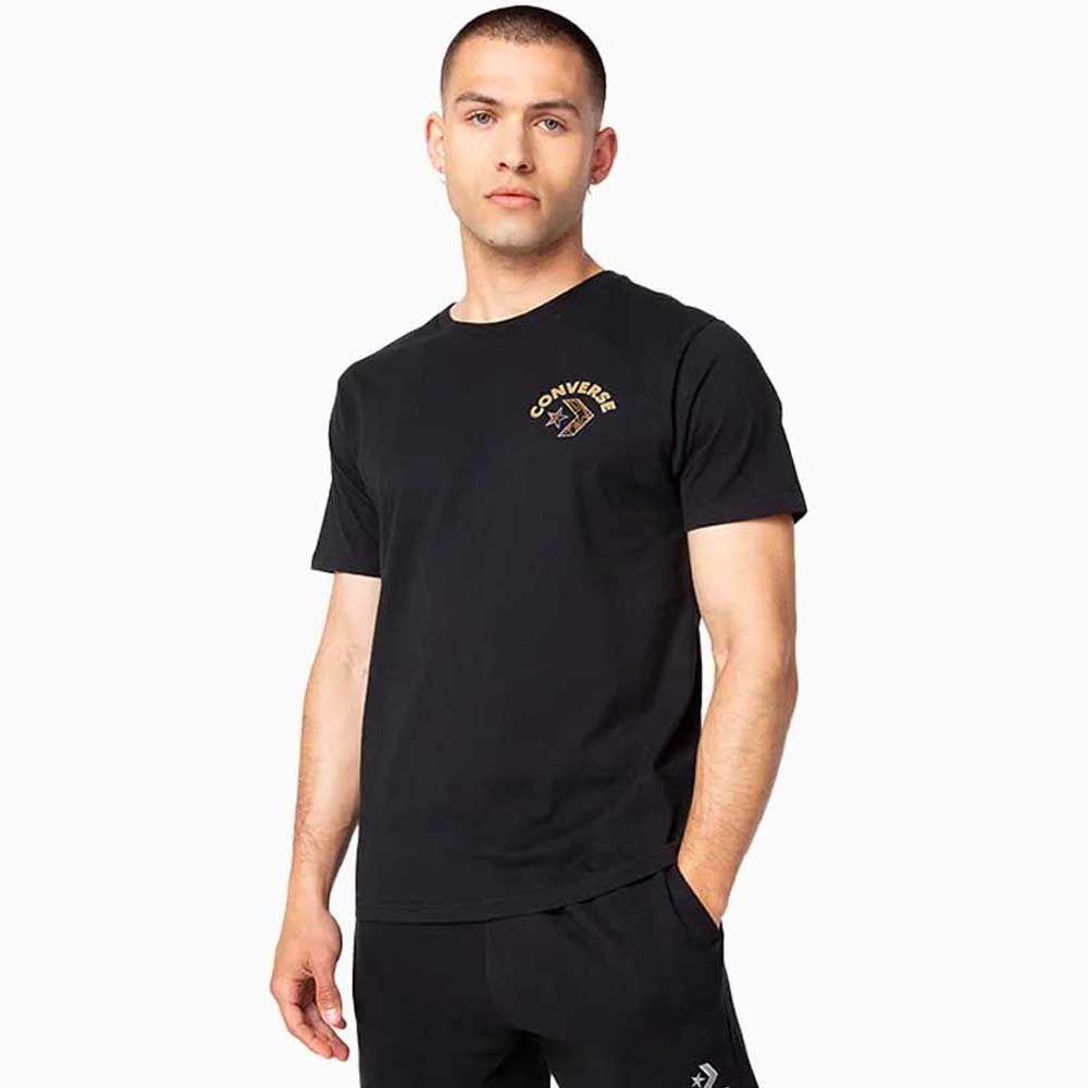 Polera Manga Corta Negro Art of Utility Topo Converse-0