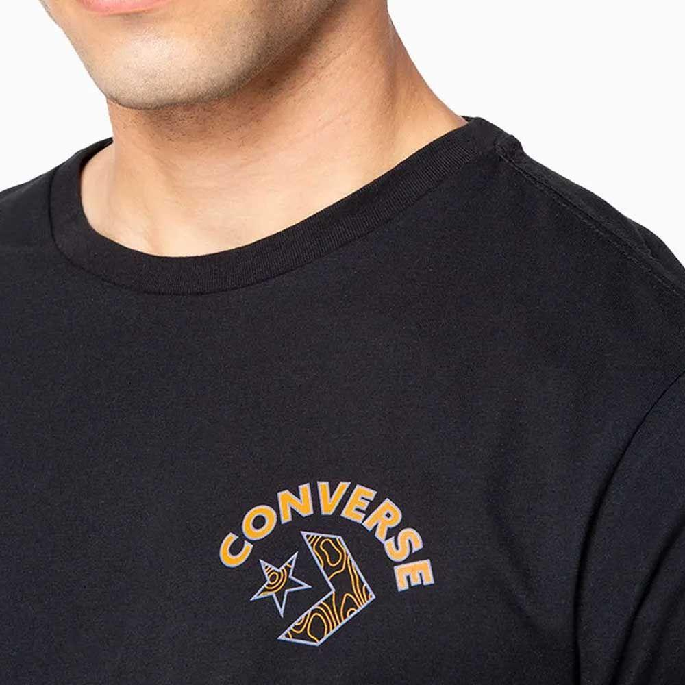 Polera Manga Corta Negro Art of Utility Topo Converse-2