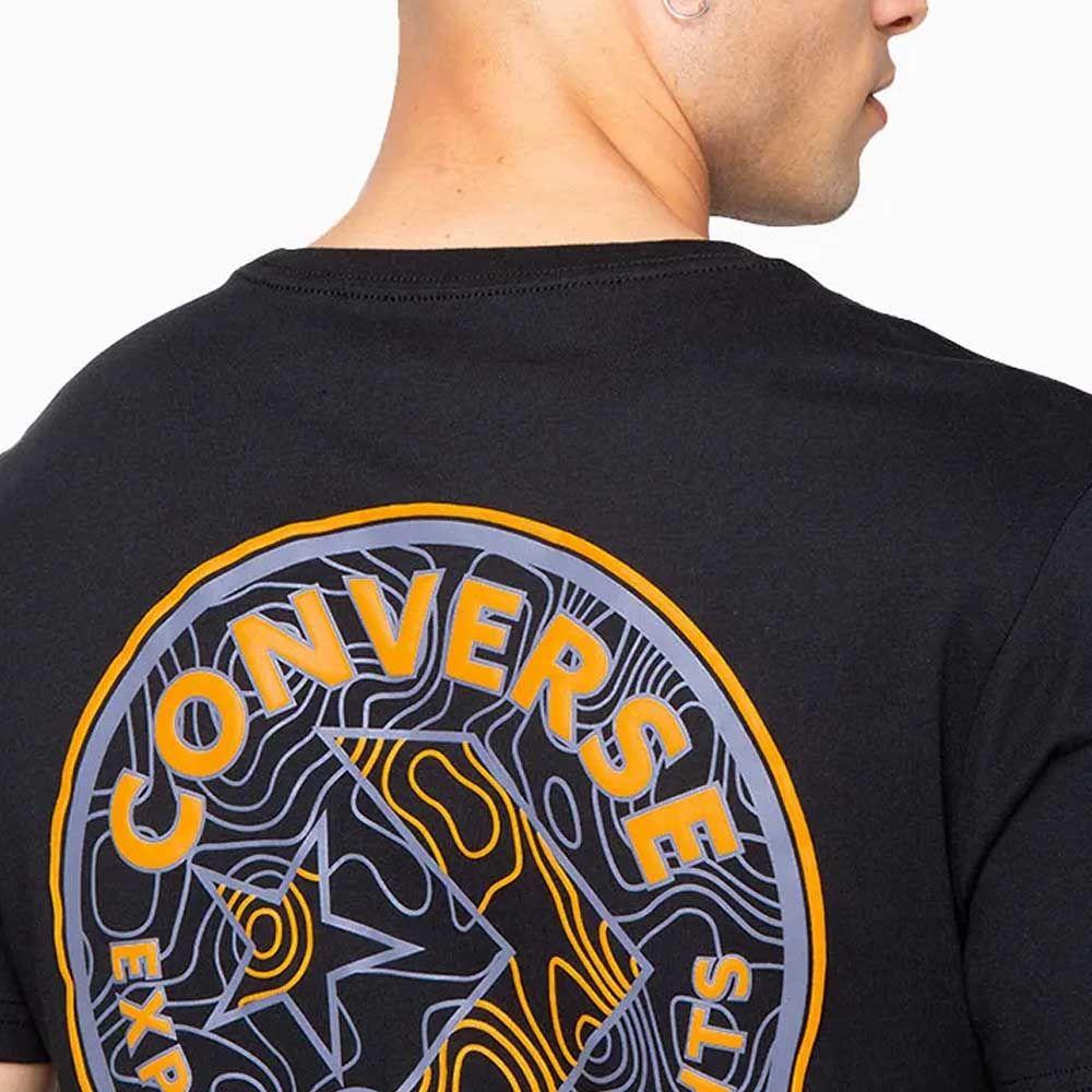 Polera Manga Corta Negro Art of Utility Topo Converse-3