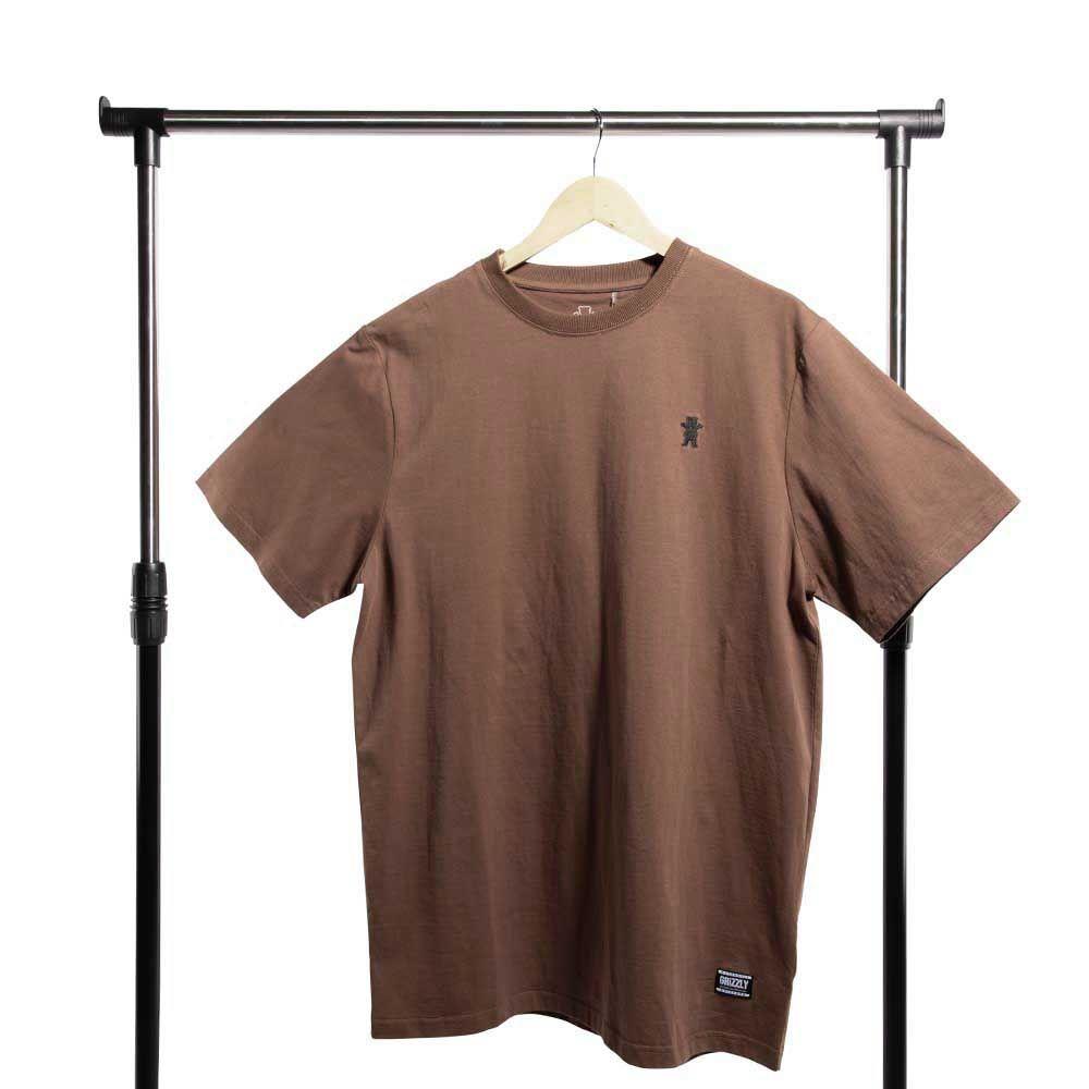 Polera Hombre Grizzly Griptape Embroidered OG Bear Café Latte-3