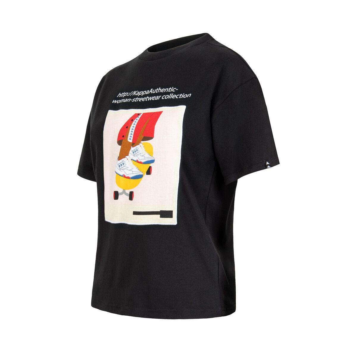 Polera De Mujer Kappa Link Collection Negro-1