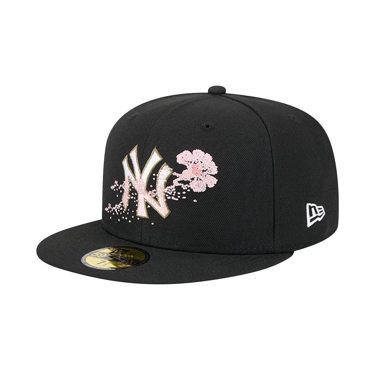 Jockey Gorra New Era 9FORTY Dotted Floral New York Yankees Negro-2
