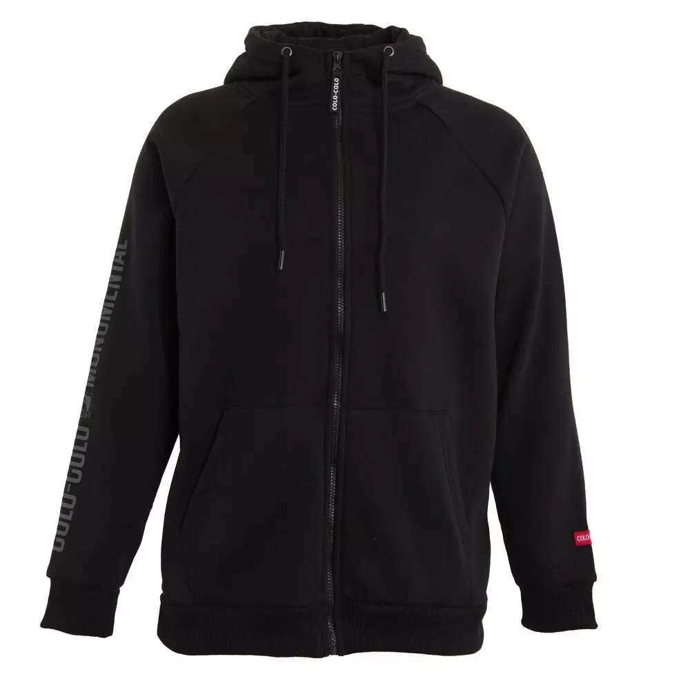 Poleron Colo Colo Urbano Full Zipper "Monumental" Negro-0
