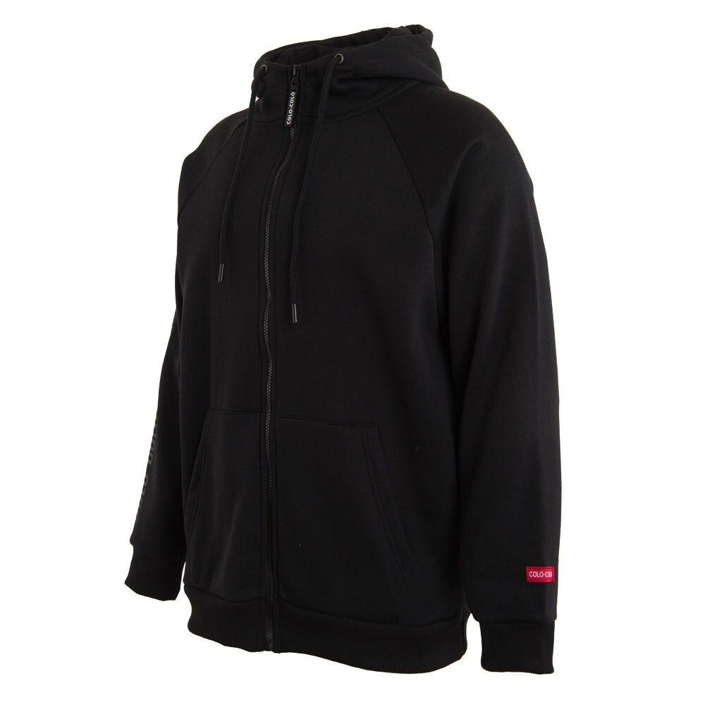 Poleron Colo Colo Urbano Full Zipper "Monumental" Negro-1