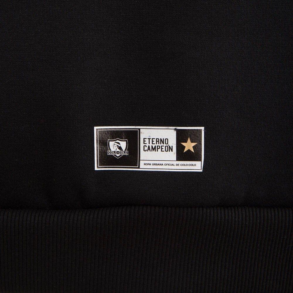 Poleron Colo Colo Urbano Full Zipper "Monumental" Negro-3