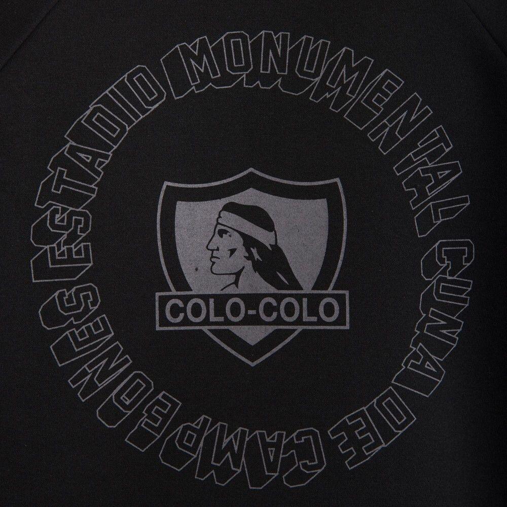 Poleron Colo Colo Urbano Full Zipper "Monumental" Negro-4
