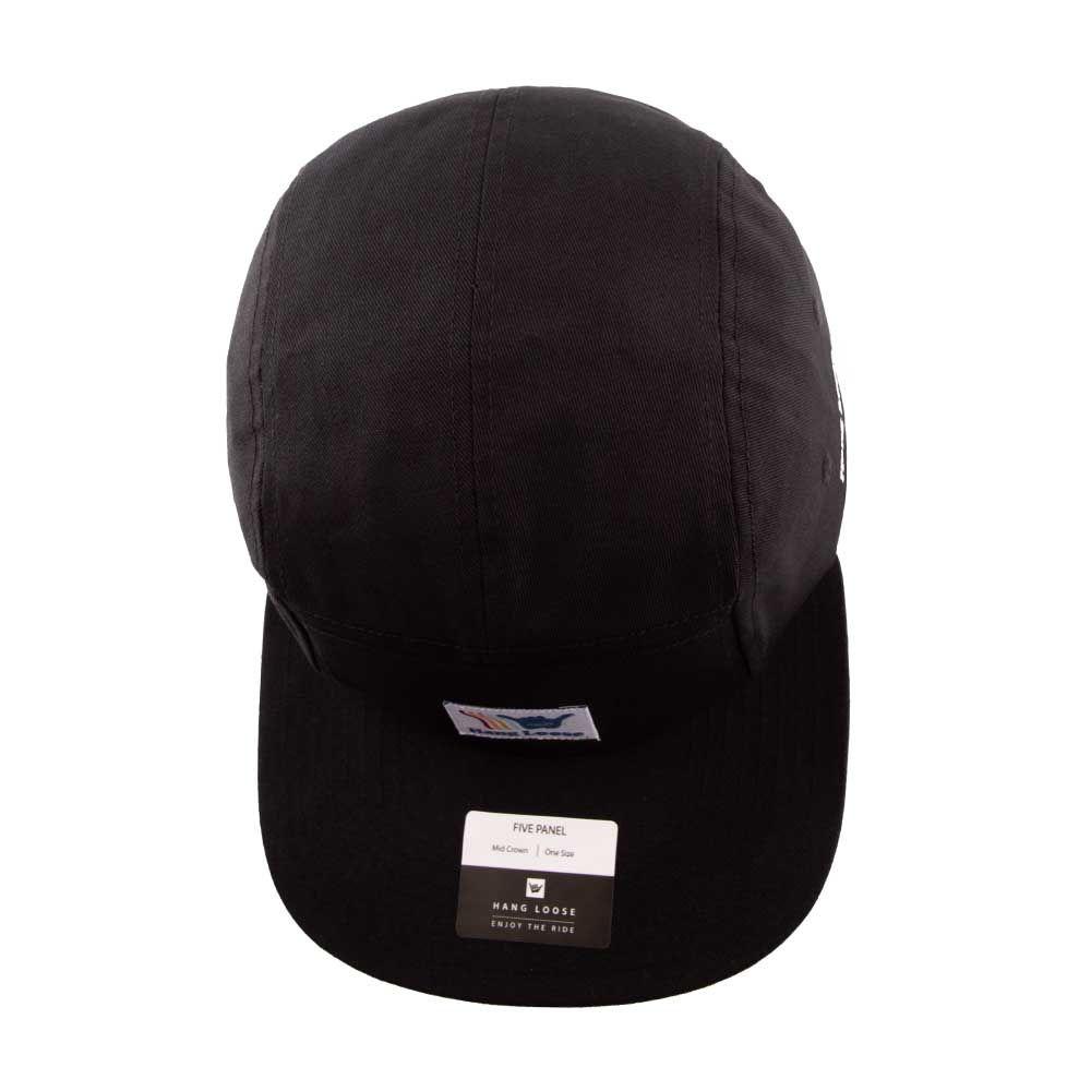 Jockey Gorro Hombre Plano Negro Hang Loose-4