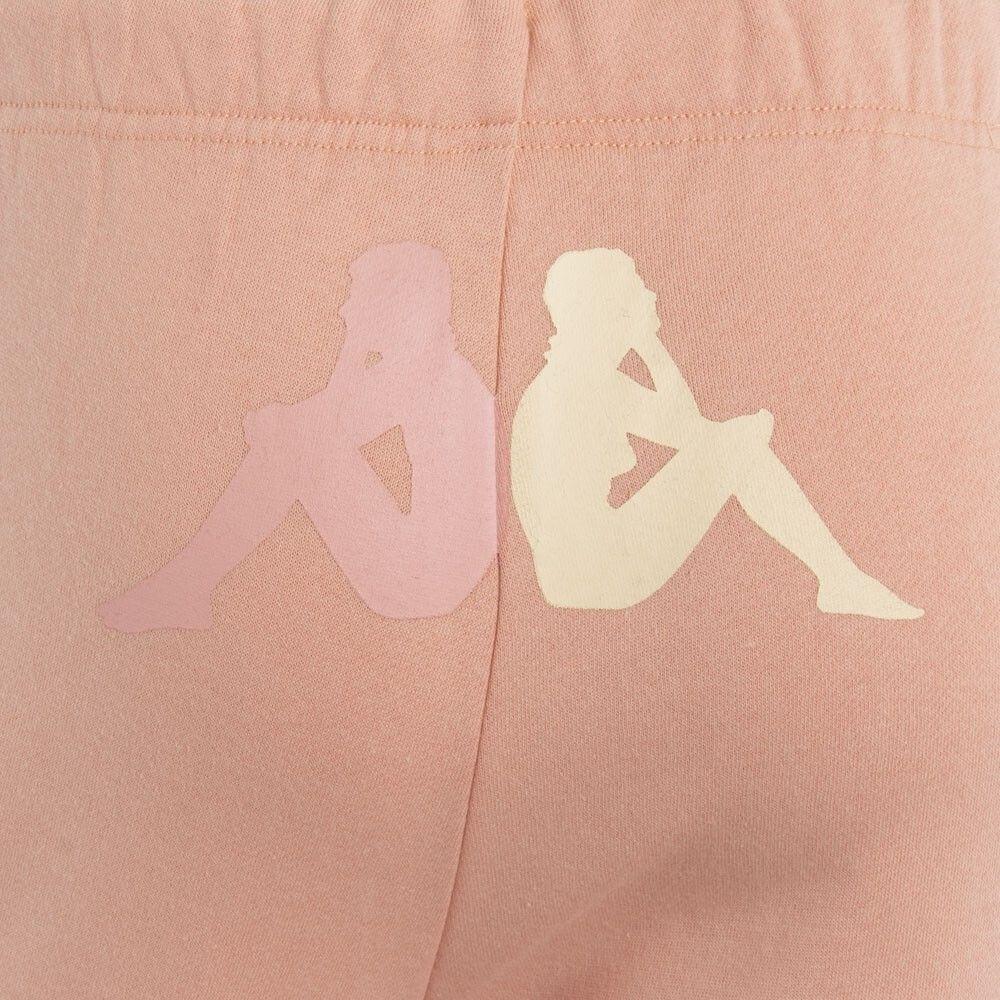 Pantalones Kappa Mujer Logo Leg Coral-2
